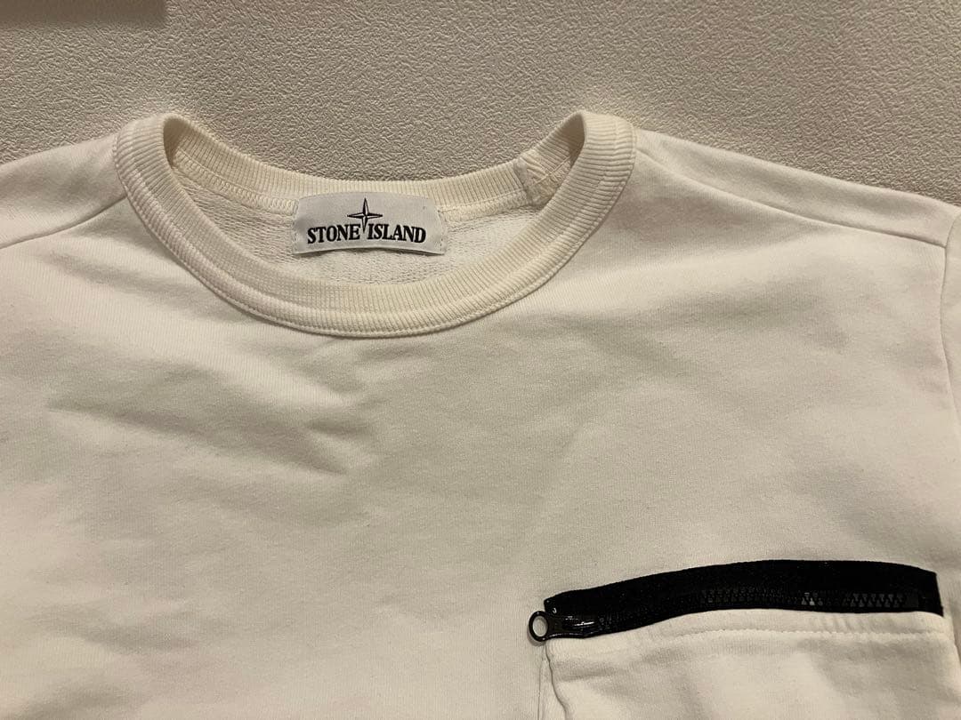STONE  Sサイズ スウェット 白 ホワイト ストーンアイランド