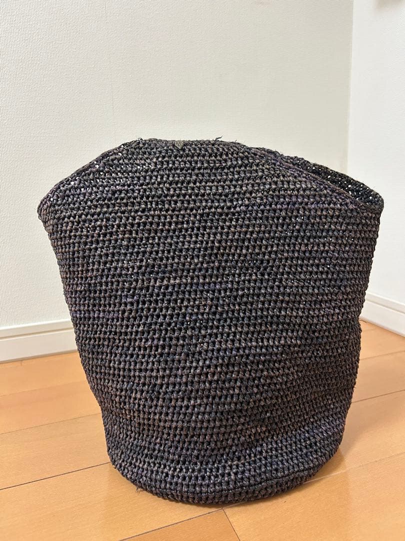 HELEN KAMINSKI ワンショルダーラフィアバッグ ブラウン