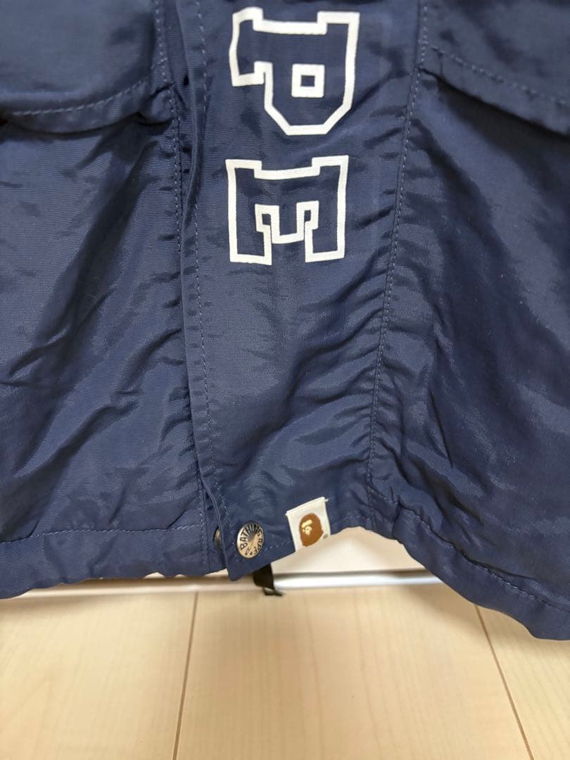 A BATHING APE ネイビー ナイロンジャケット