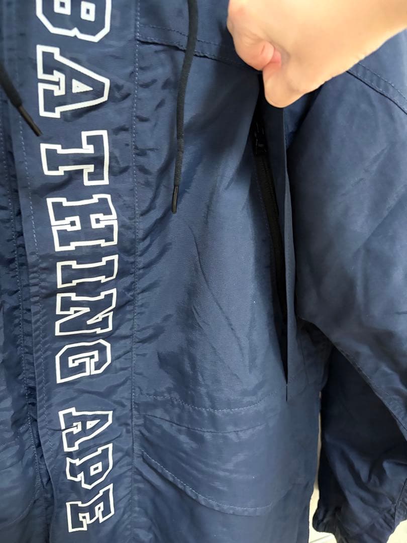 A BATHING APE ネイビー ナイロンジャケット