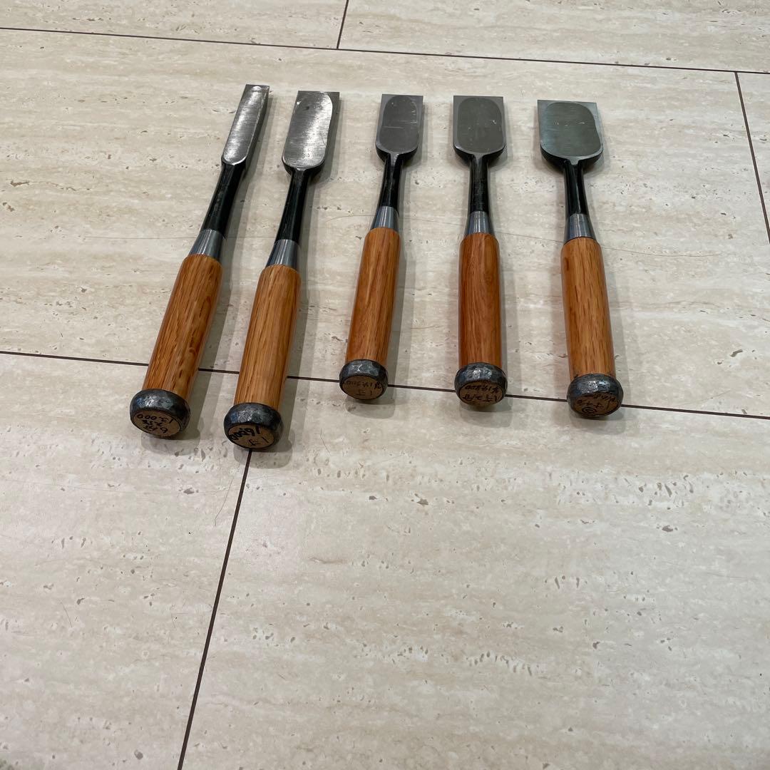 左久作　叩き鑿　5本セット