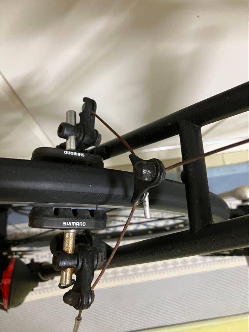 Panasonic 黒 クロモリ ロードバイク 700C