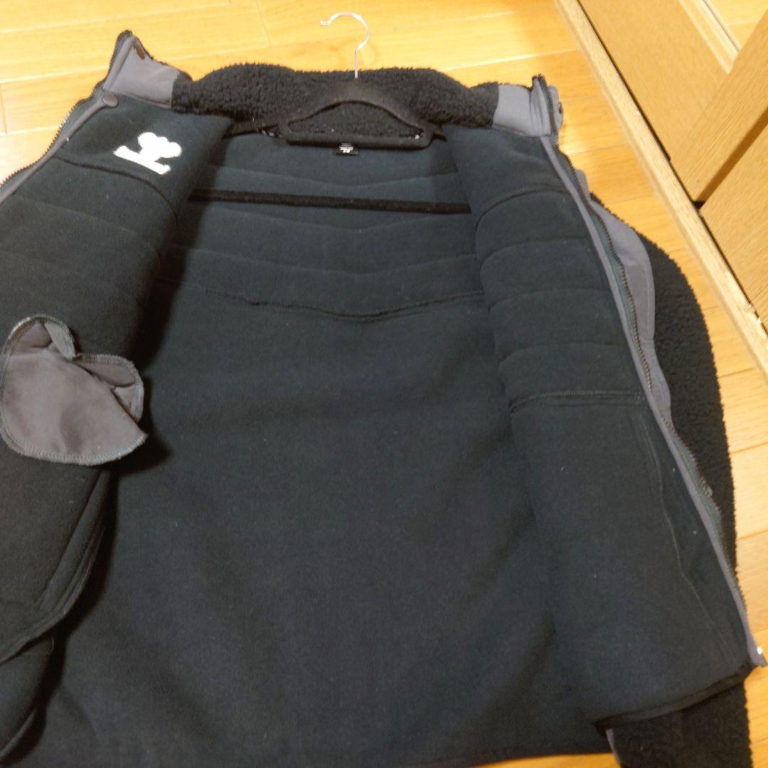 【新品】hummel ボアジップアップジャケット 黒　S・M