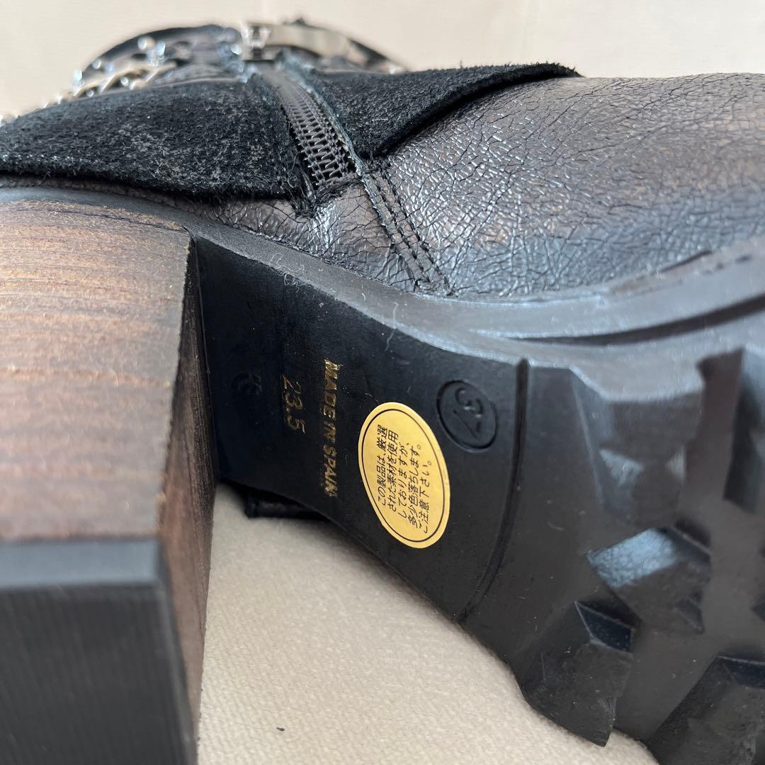 el dantes スペイン製 サイドジップ チェーン y2kフェアリーグランジ