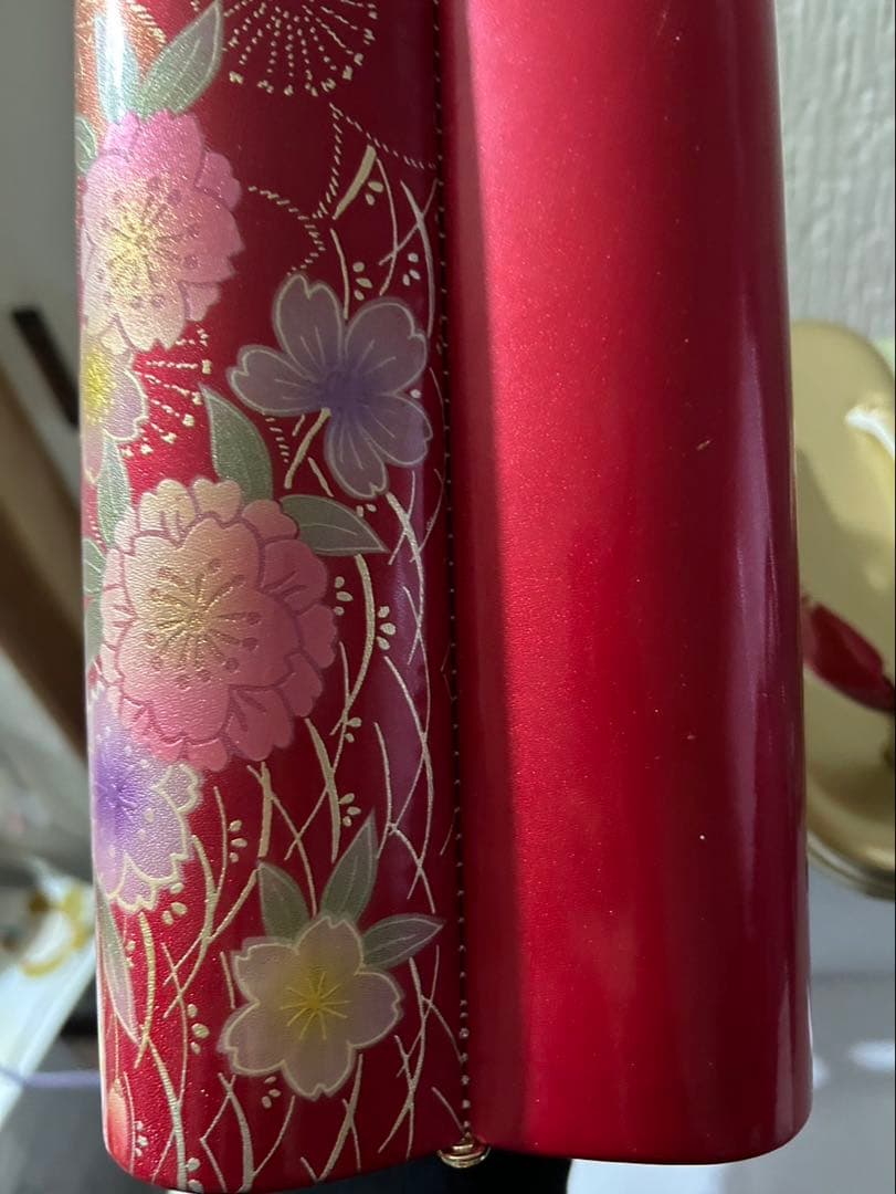 花柄ゴールド 草履バックセット　LL振袖　成人式　華やか