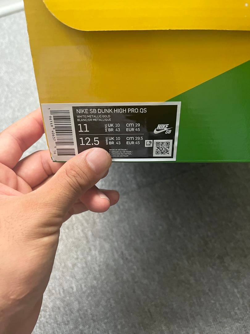 NIKE SB DUNK HIGH PRO QS FROSKATE 29㎝