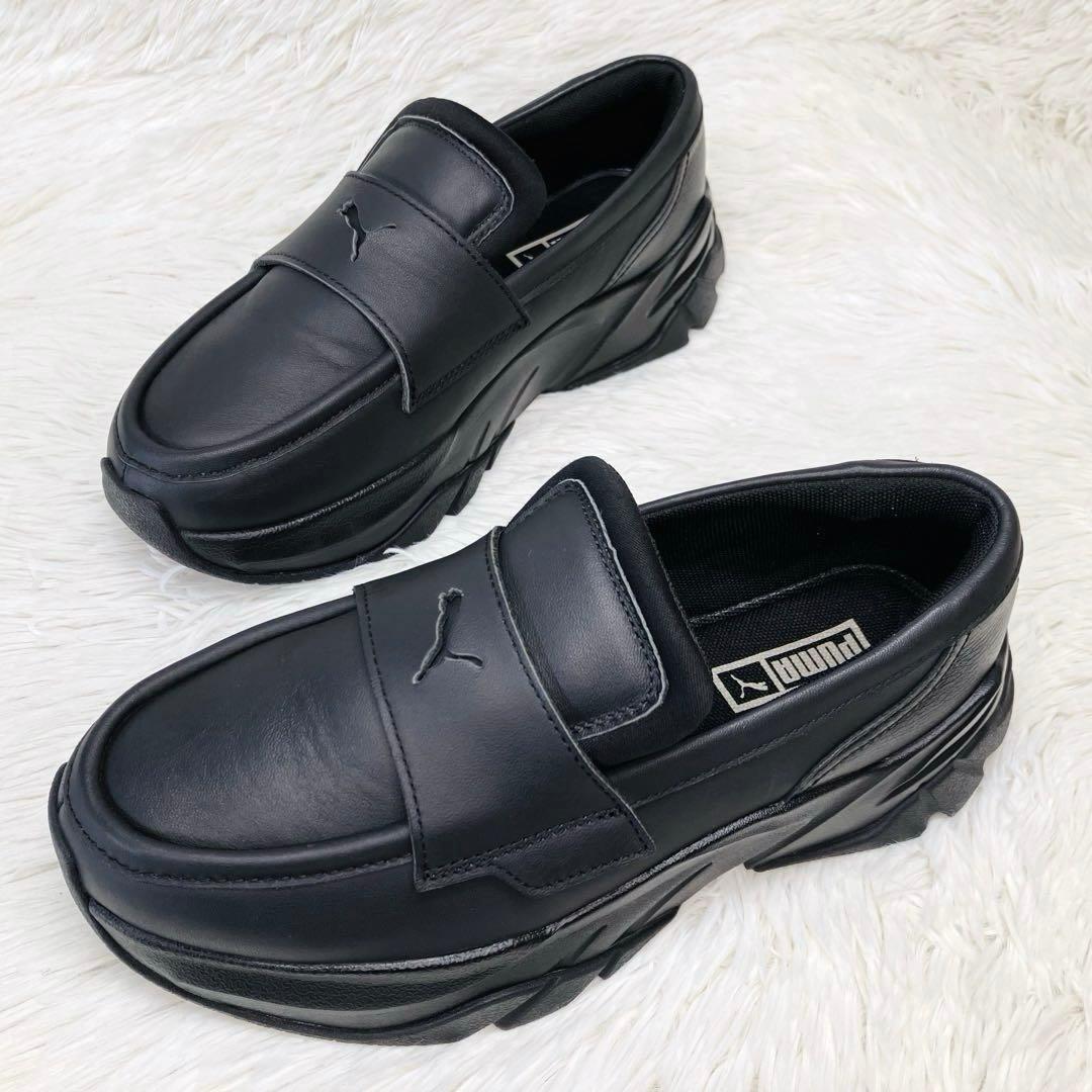 【ご試着のみ】PUMA24.5㌢LOAFYR WNS 厚 底　ローファー　黒
