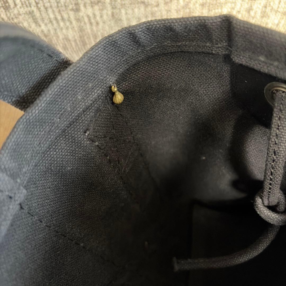 ふくこエバゴス かごバッグ ショルダー 2way ブラック　ステッチ