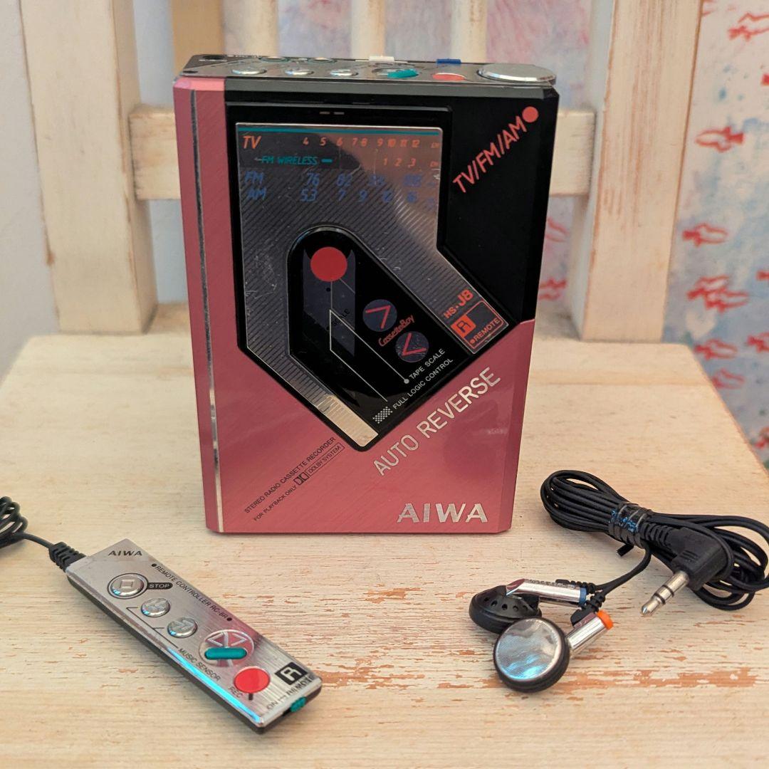 【ジャンク品】AIWA カセットプレーヤー カセットボーイ HS-J8