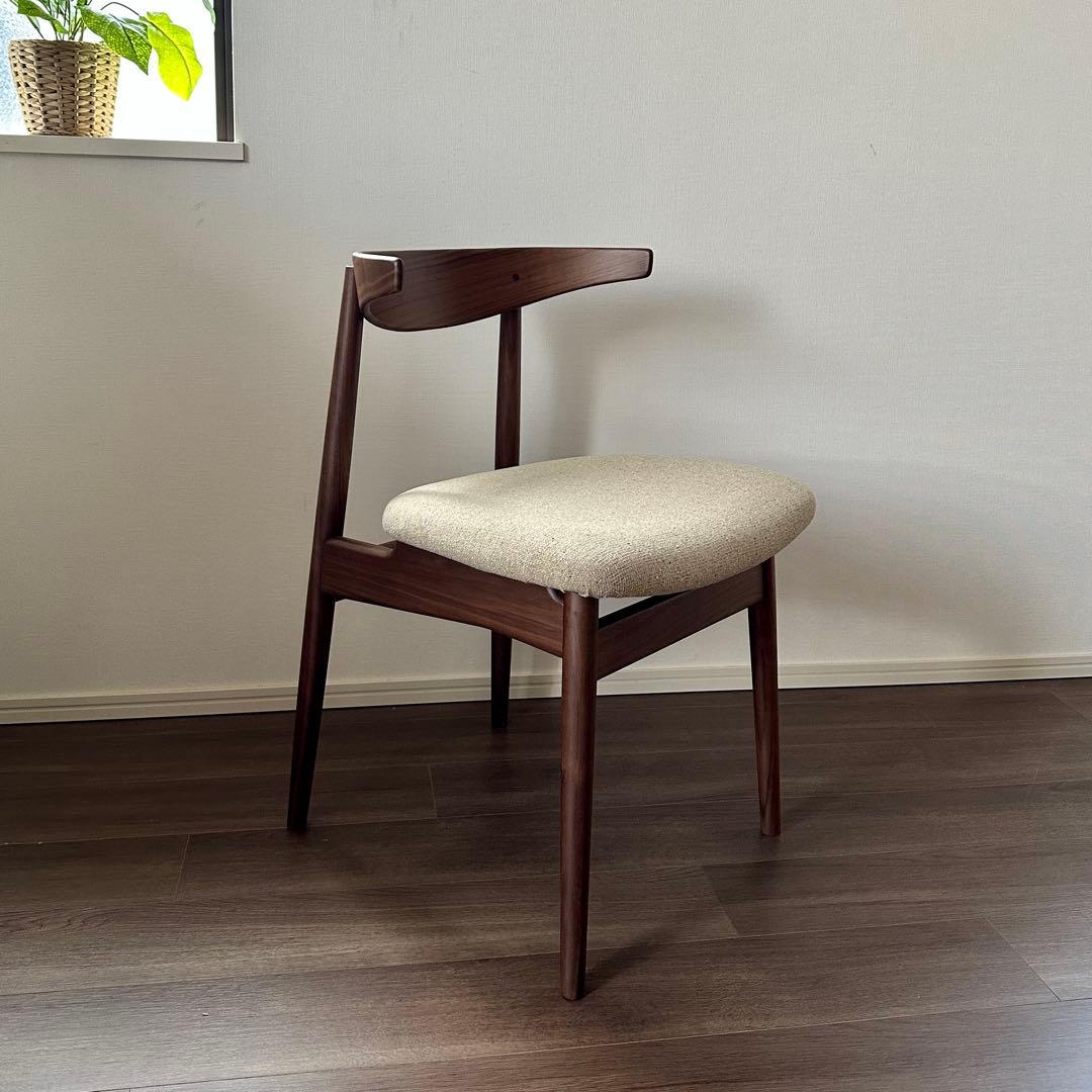 ダイニングチェア ウォールナット無垢 【辻製作所】アームチェア