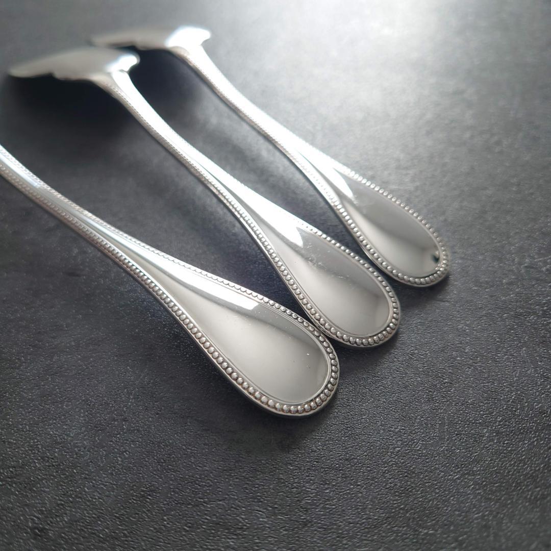 極希少 美品 クリストフル パール ソーススプーン 3点