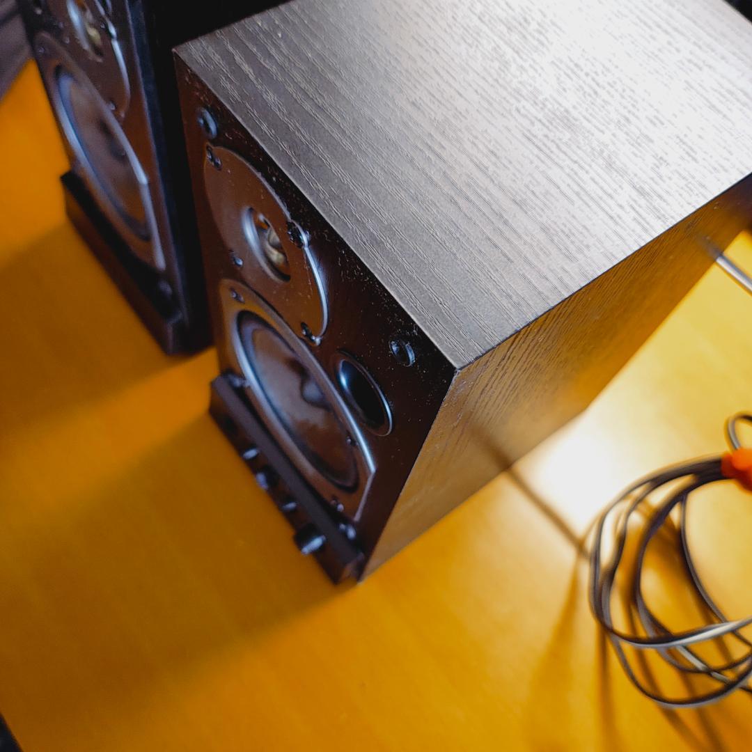 ONKYO WAVIO GX-D90 アンプ内蔵スピーカー　木目調ブラック