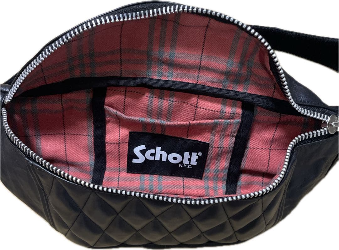 Schott(ショット) 牛革 ウエストバッグ ワンショルダーバッグ