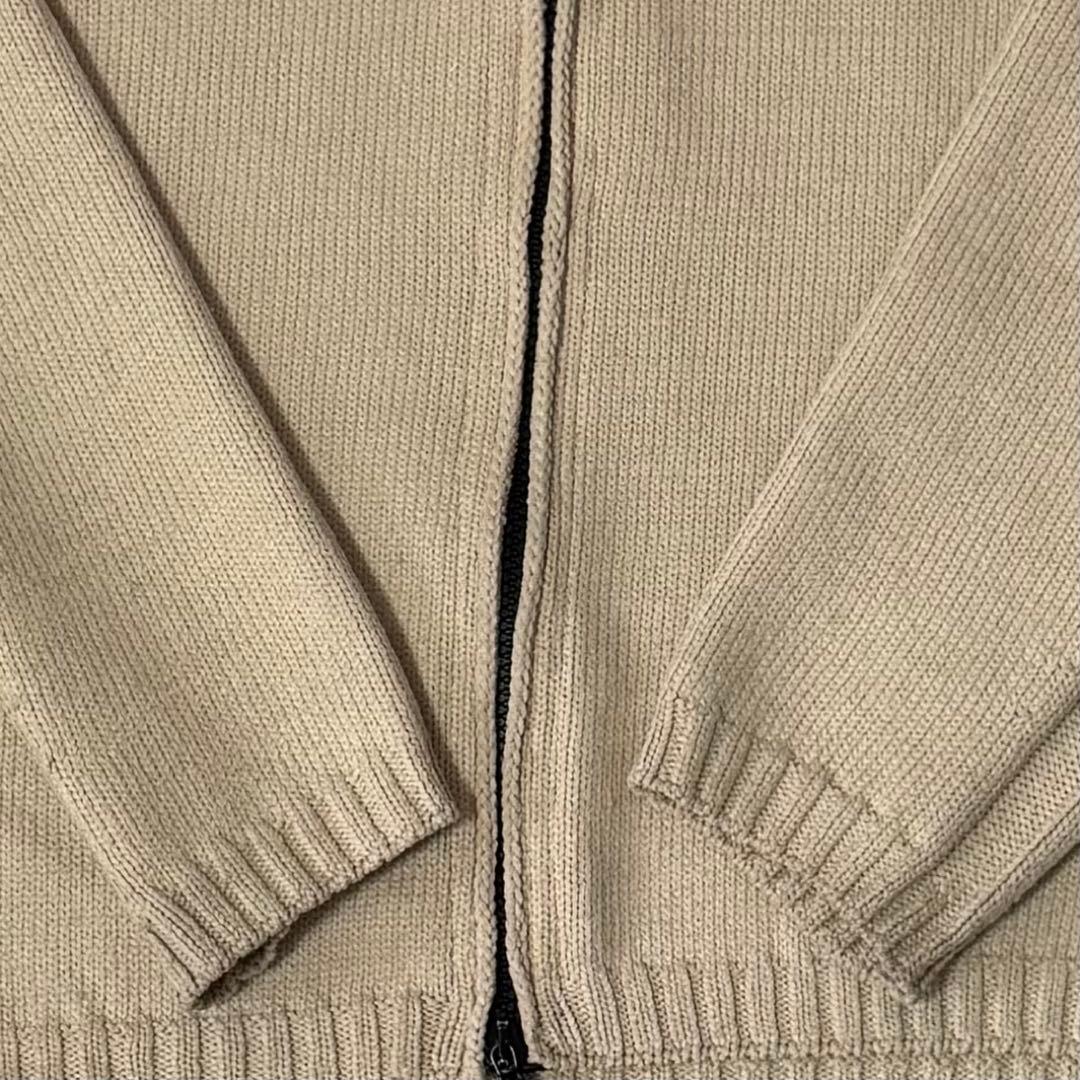 00s STONE  ドライバーズニット ベージュ　XL