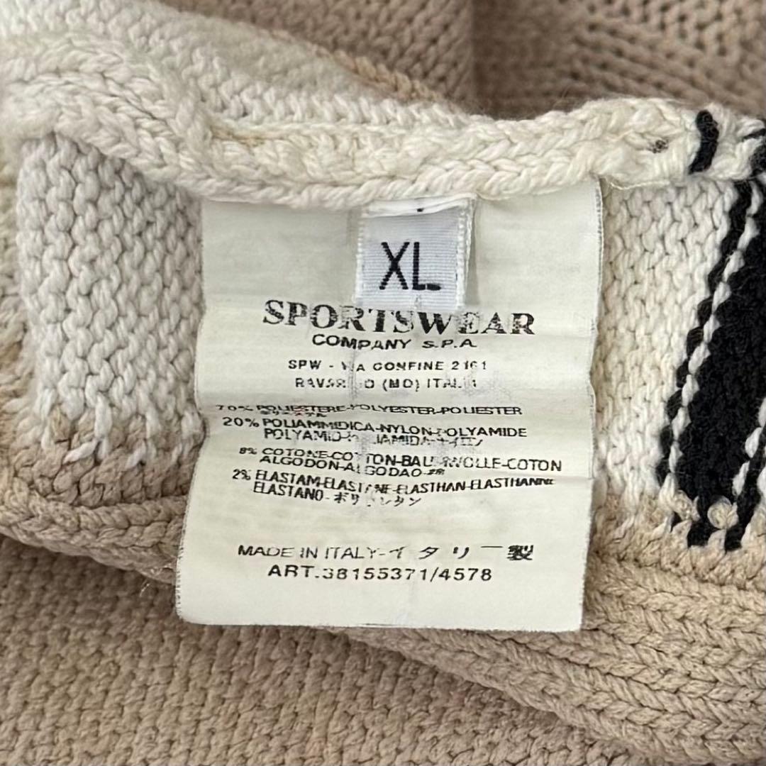 00s STONE  ドライバーズニット ベージュ　XL