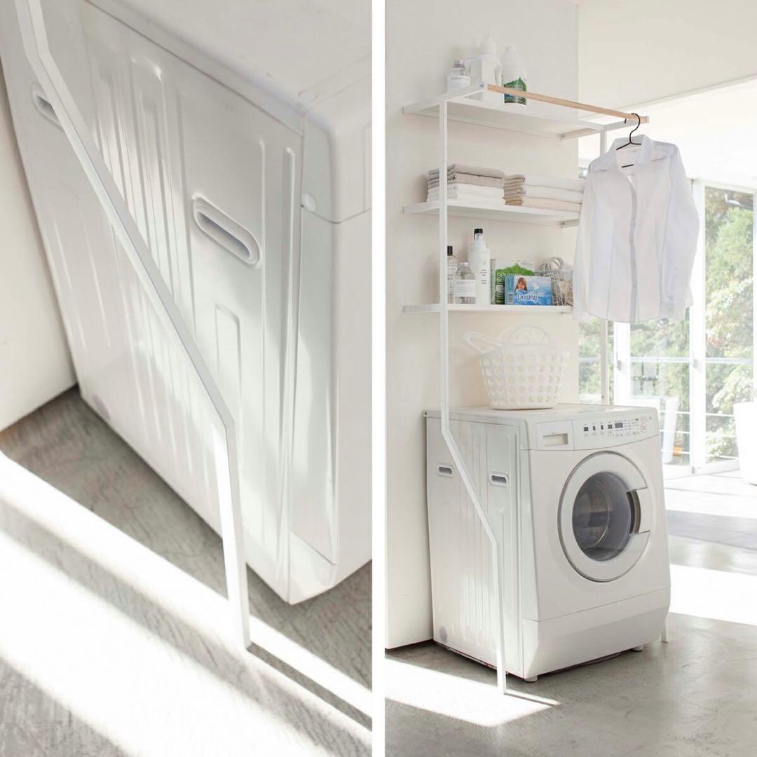 山崎実業 tower 立て掛けランドリーシェルフ　洗濯ラック