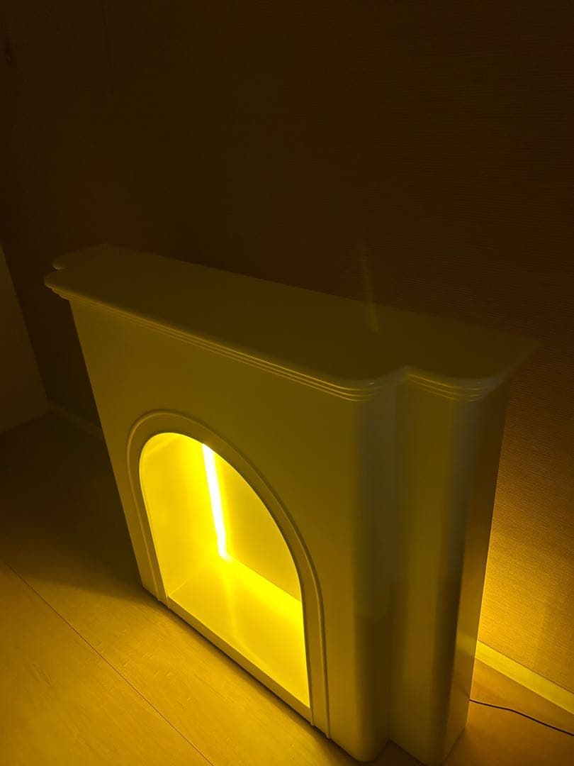 フレンチアーチマントルピース　収納 完成品 ラック オープンラック