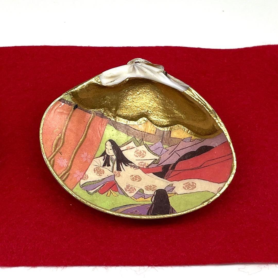 ひな祭り　桃の節句　雛道具　花柄びわ&お琴貝セット