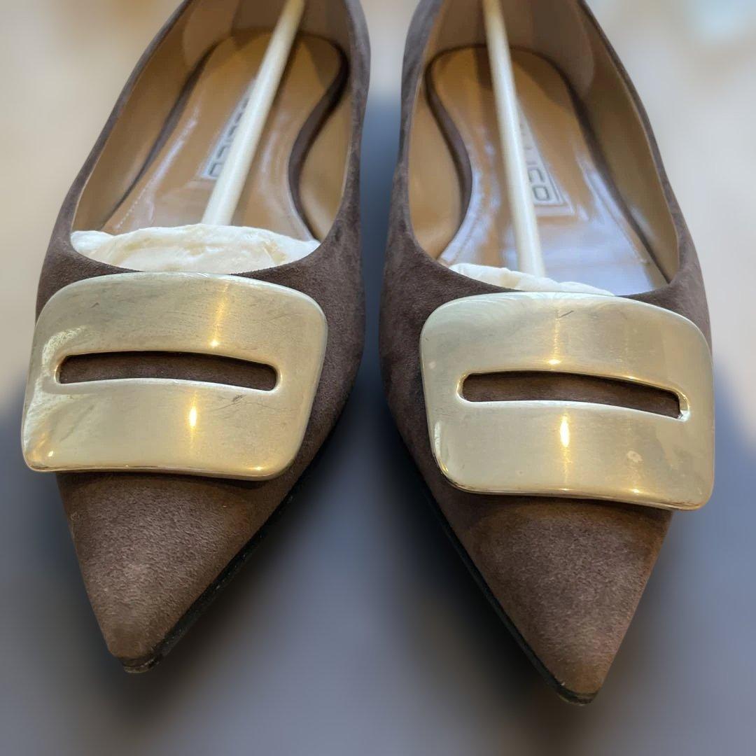 PELLICO ペリーコ ブラウン フラットシューズ　371/2