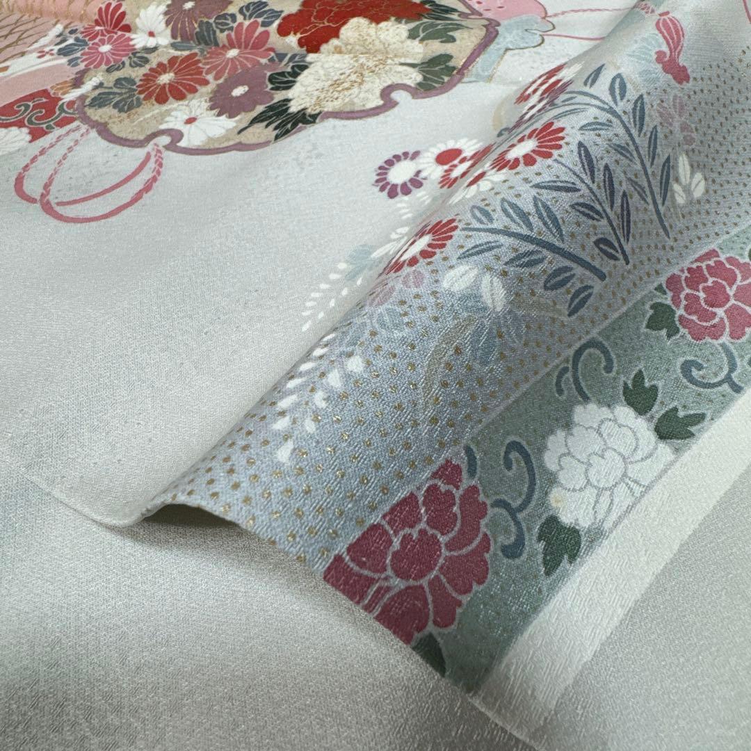 2597★格調上位　古典有職文様★訪問着セット★正絹長襦袢付き★6点セット★