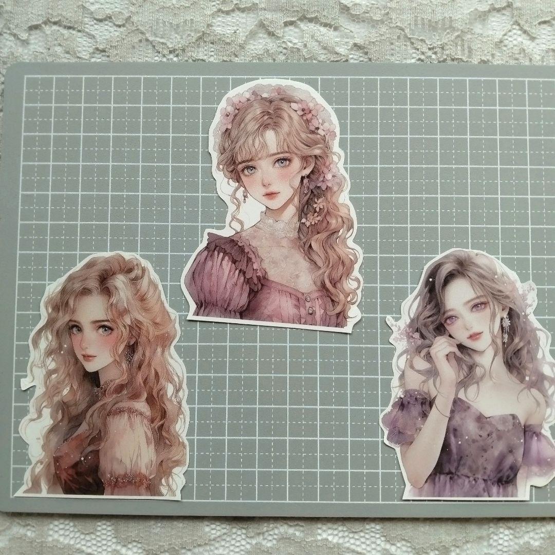 ♡コラージュ素材　コラージュシート　ダイカット　16枚　922