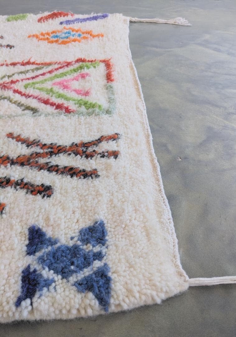 【限定セール】新品-モロッコラグ アジラルラグ-No6 104×161