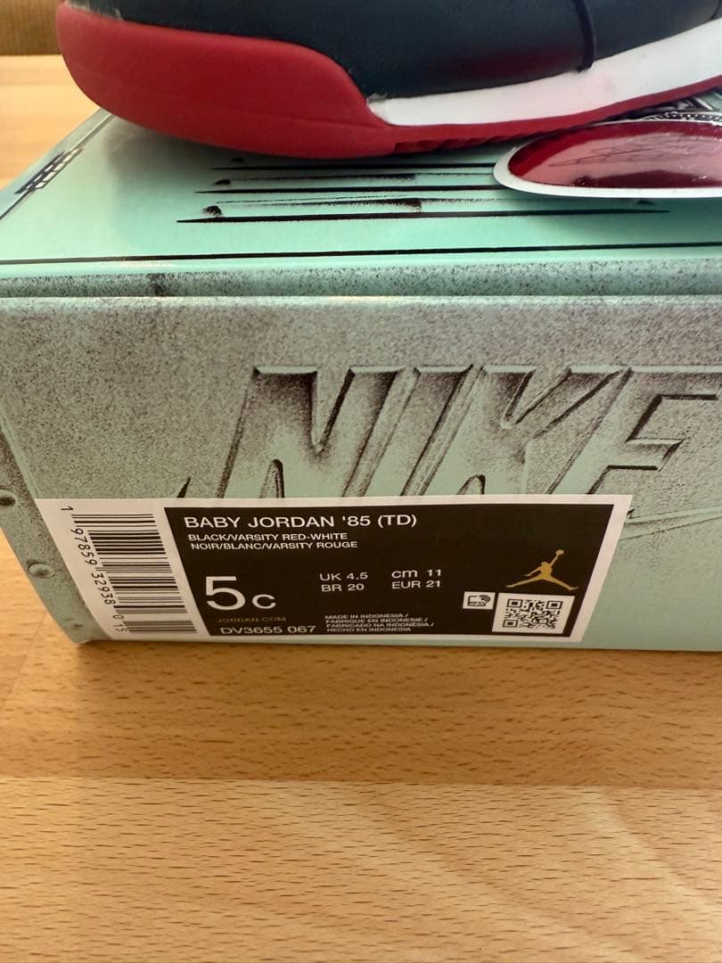 スニーカー Nike TD Air Jordan 1 Retro High 85 Bred