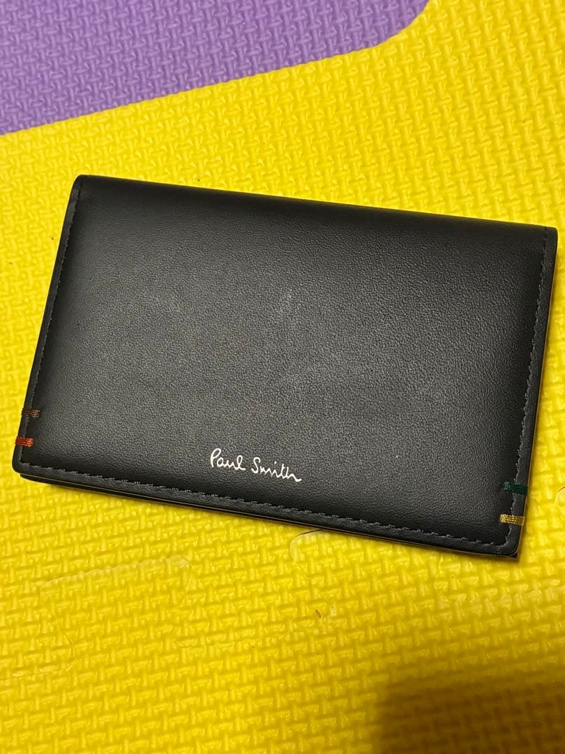 Paul Smith ネイビー 名刺入れ　P853 美品