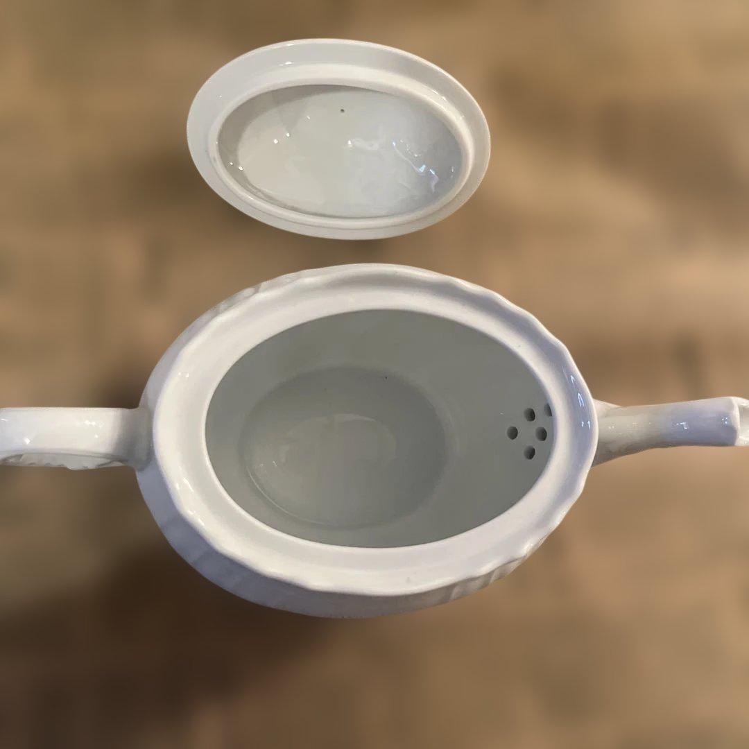 美品 リチャードジノリ ベッキオホワイト ティーポット