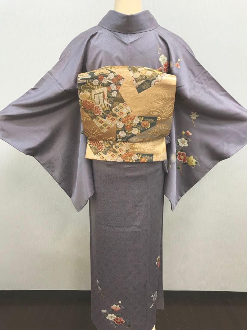 梅乃【118】正絹　訪問着　フルセット　裄67 七五三　お宮参り　結婚式