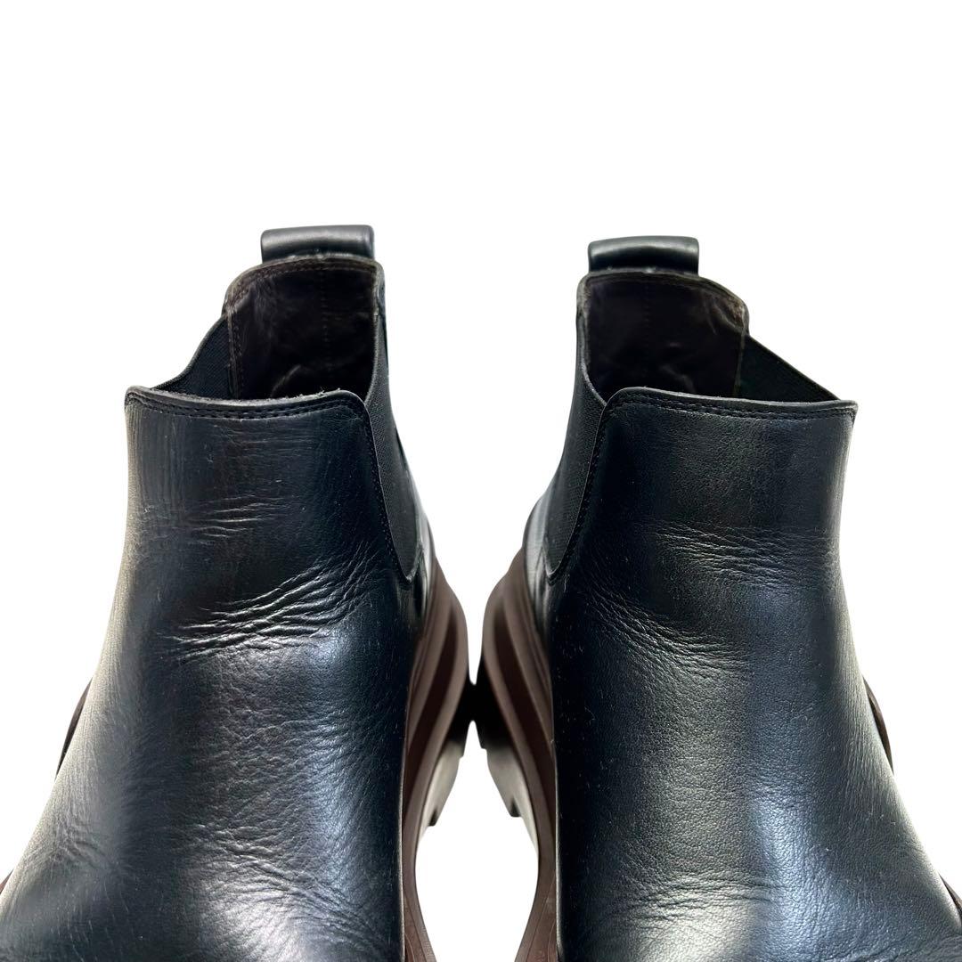 BOTTEGA VENETA ボッテガヴェネタ ブーツ サイドゴア 厚底　黒茶