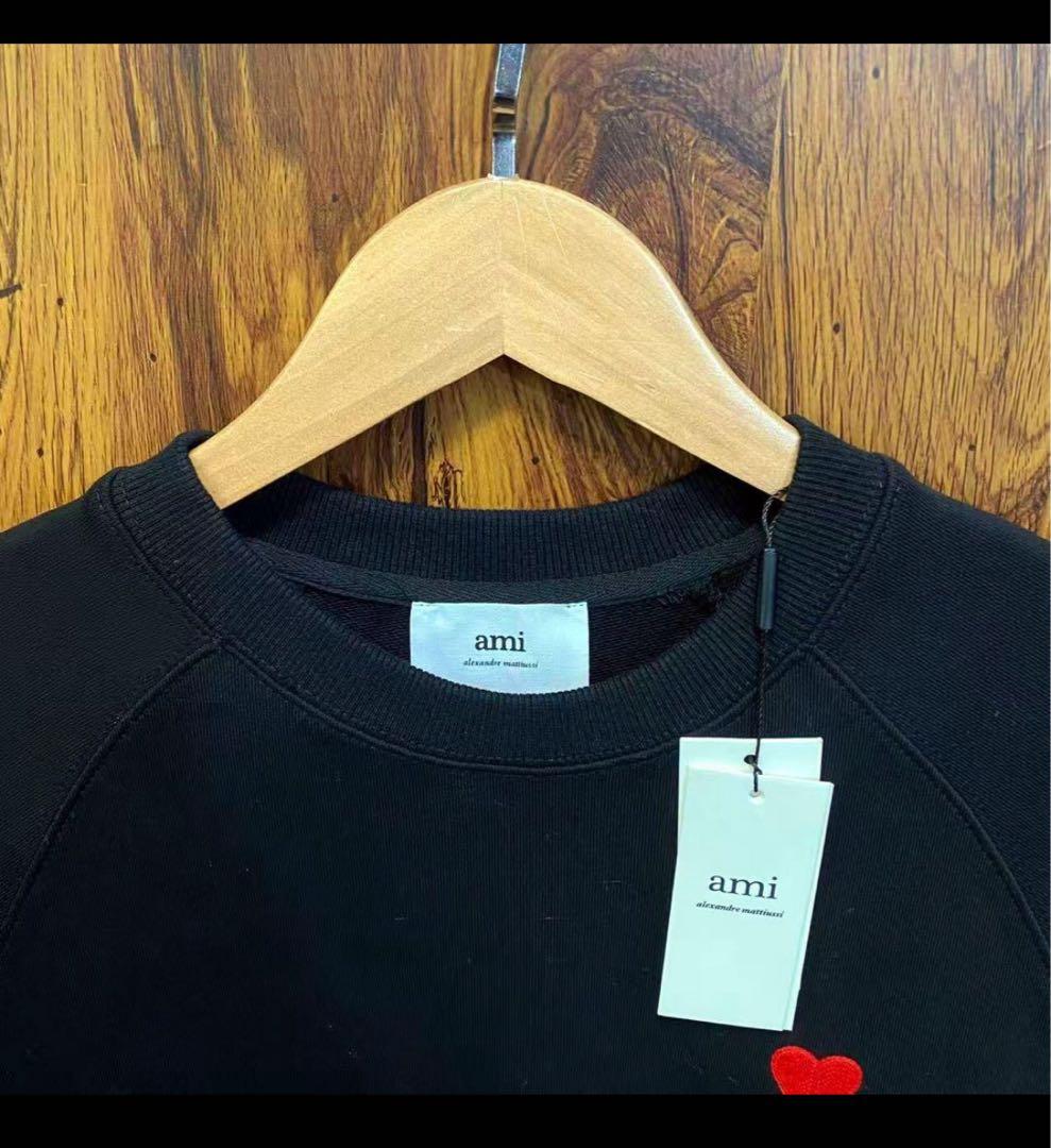 ami paris アミパリ スウェット トレーナー　S ブラック K1