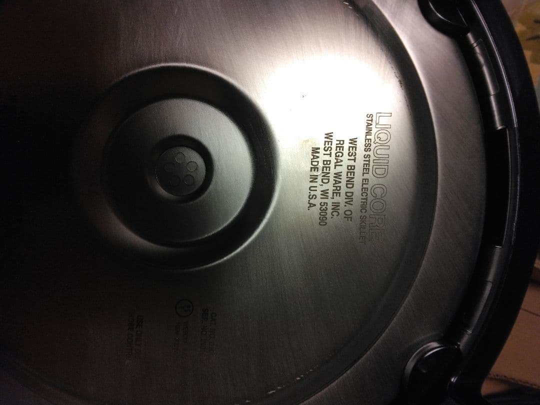 インコア電気スキレット～電気フライパン英語版説明書レシピ付き)通電熱伝導確認済み