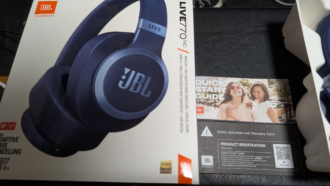 JBL LIVE 770NC ワイヤレスヘッドホン ダークブルー