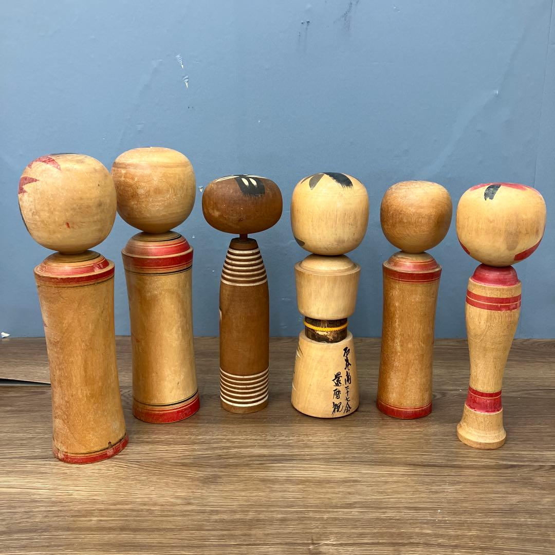 D-2 昭和レトロ 伝統こけし 11体セット 鳴子系 作家物 富士五湖 置物