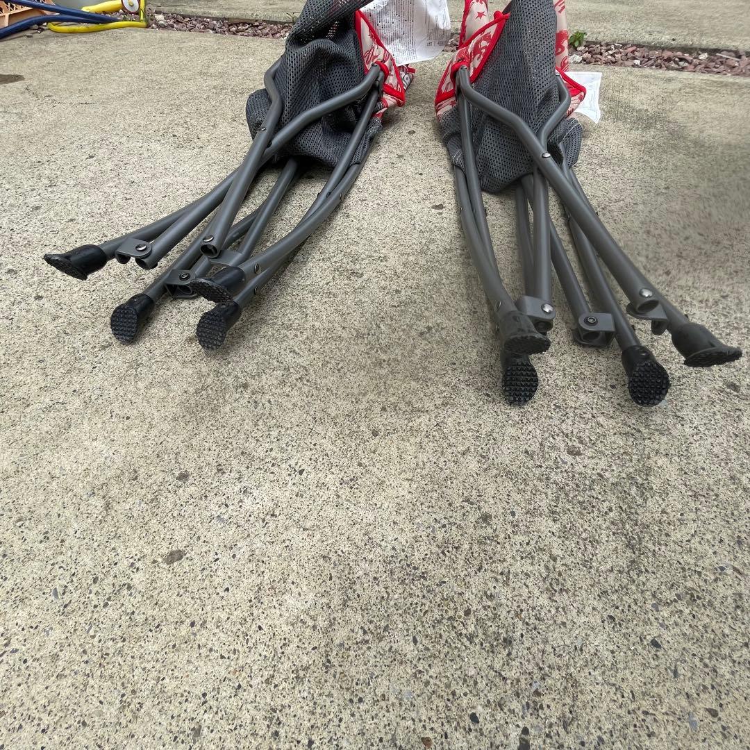 希少　美品　Coleman ヒーリングチェア　テキサスレッド　真鍋太郎　２脚