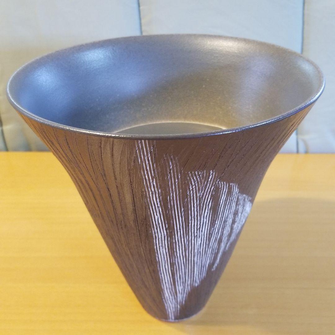 花器 剣山受け台付き 美品 箱付き