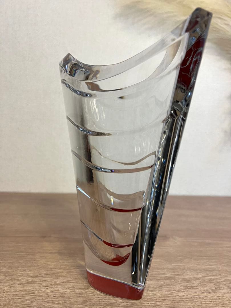 Baccarat バカラ　ウェーブ　フラワーベース　花瓶　箱付　廃盤品