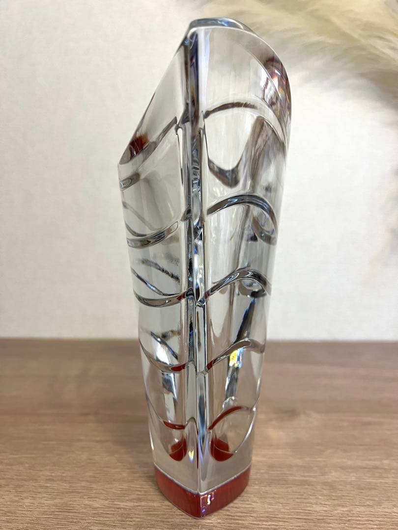Baccarat バカラ　ウェーブ　フラワーベース　花瓶　箱付　廃盤品