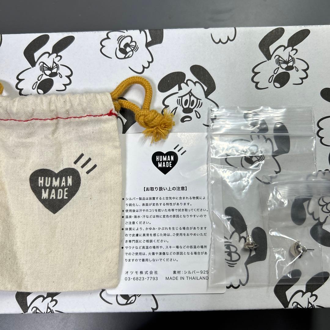human made ピアス　シルバー