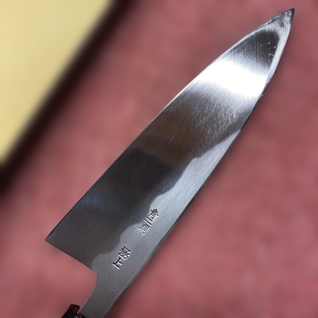 青二鋼　薄出刃包丁　165㎜　5.5寸