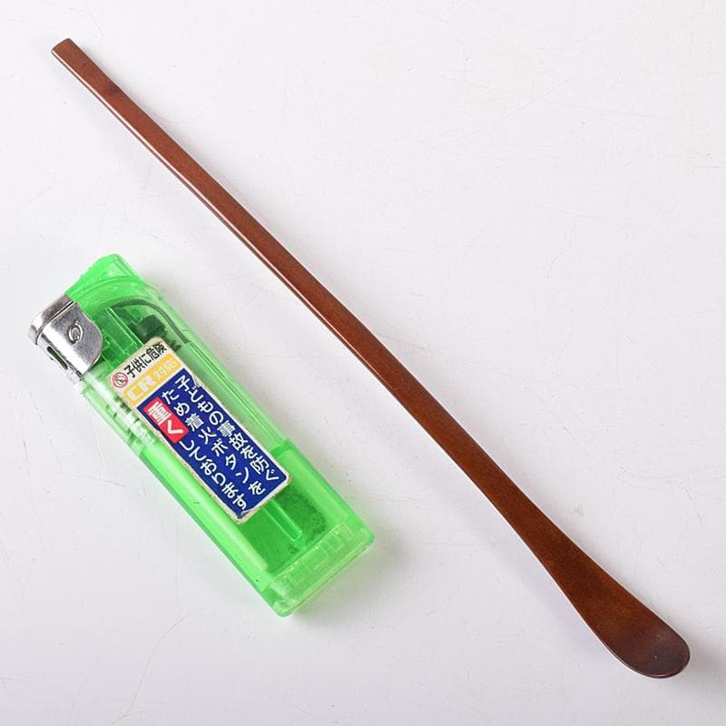 茶道具　煤竹　茶杓　裏千家十四代淡々斎書付　共筒共箱　U　R7949