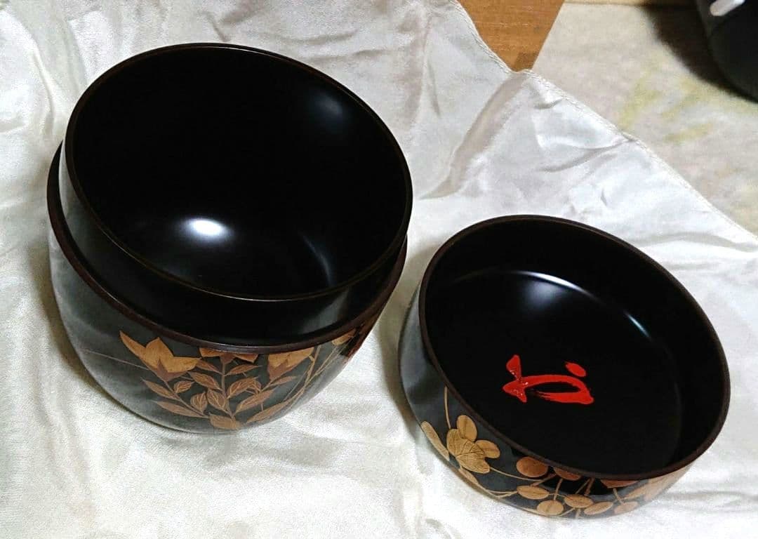 茶道具大棗萩金蒔絵