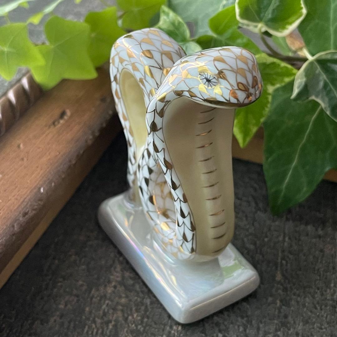 HEREND ゾディアック　十二支フィギュリン　金　2013年 ヘビ