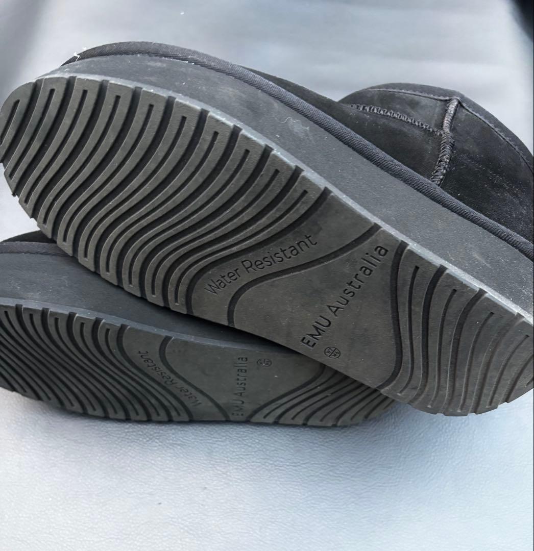 1回着 極美品 EMU Australia 厚底 ムートン ブーツ 撥水