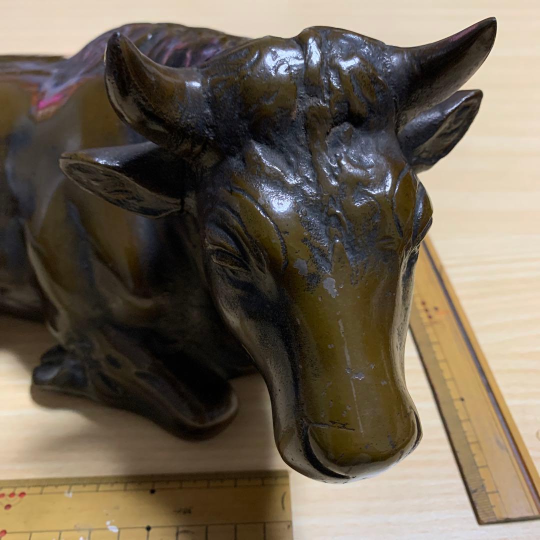牛　　ブロンズ像　　和牛　　置物　　5キロ　　縁起物