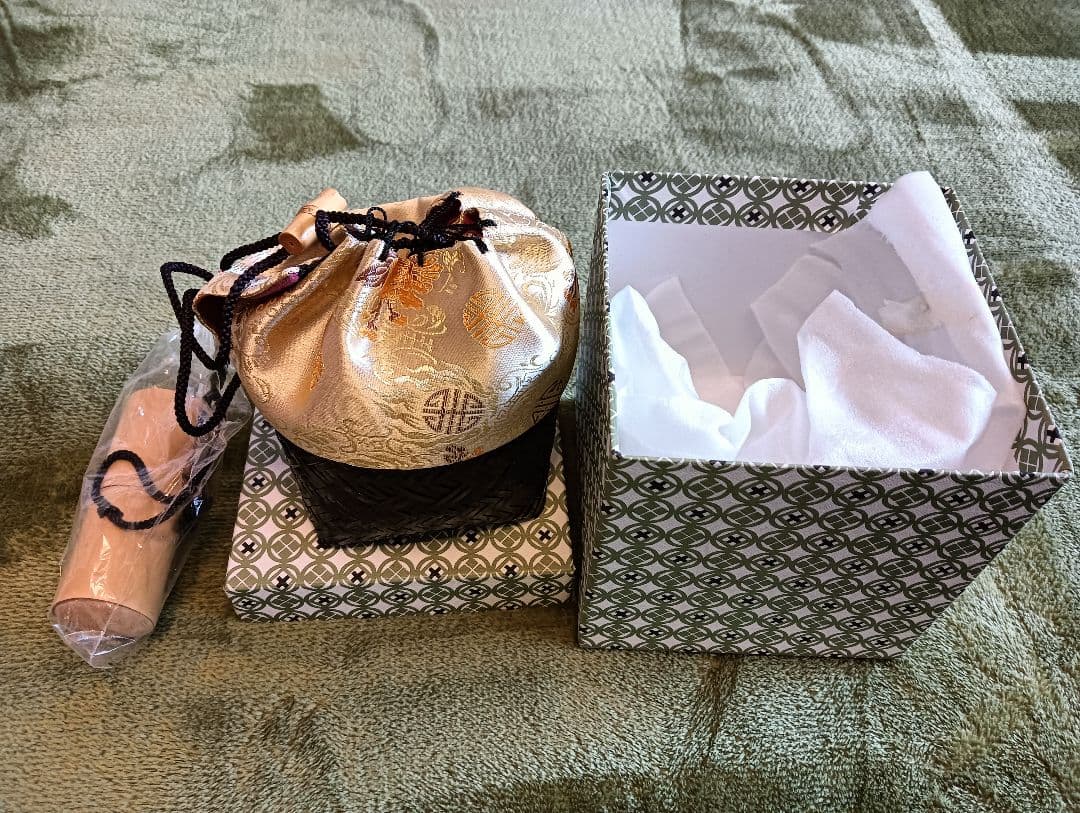 茶道具セット 茶碗・茶筅・茶入れ　未使用　野立て