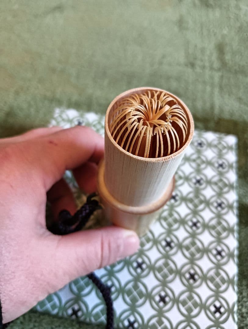 茶道具セット 茶碗・茶筅・茶入れ　未使用　野立て