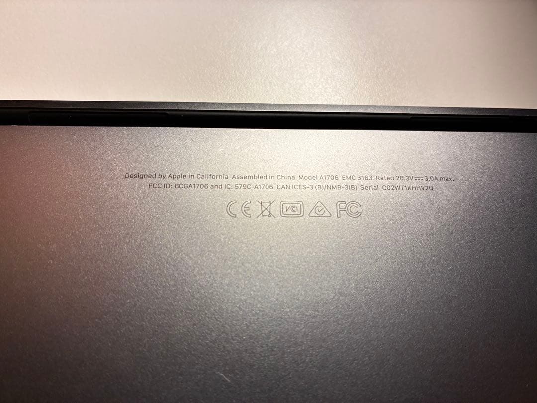 MacBook Pro 13インチ 2017 英字キー