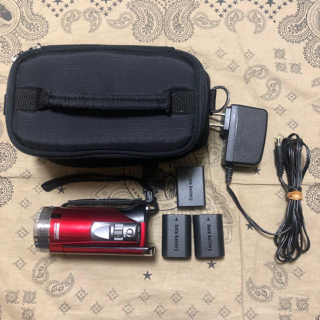 美品 JVC Everio GZ-E600 バッテリー3個付 ビデオカメラ